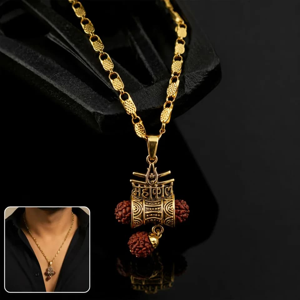 Damru Pendant Chain