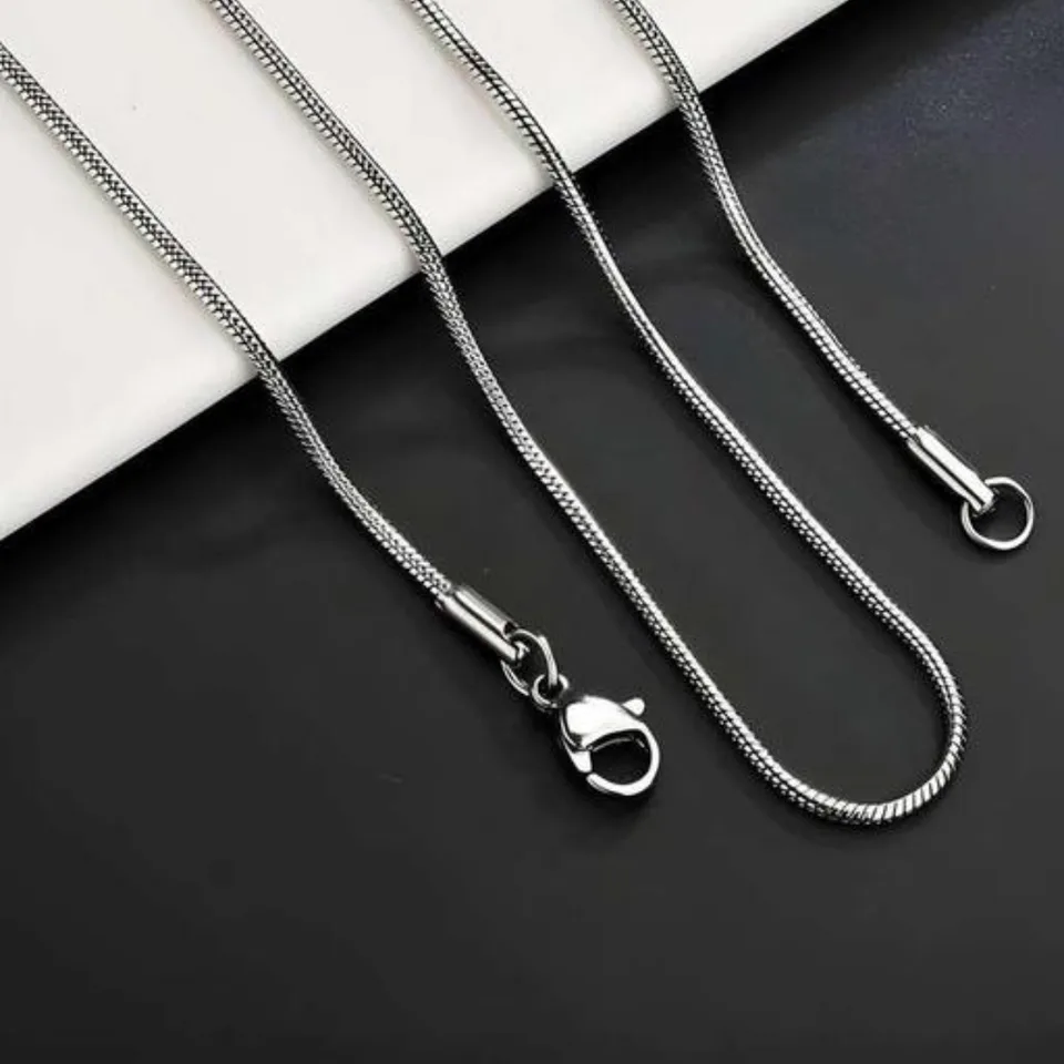 Anti Tarnish - Minimal Sleek Sliver Chain For Mens
