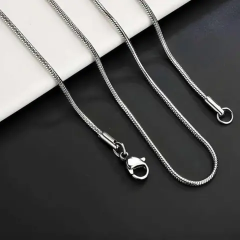 Anti Tarnish - Minimal Sleek Sliver Chain For Mens
